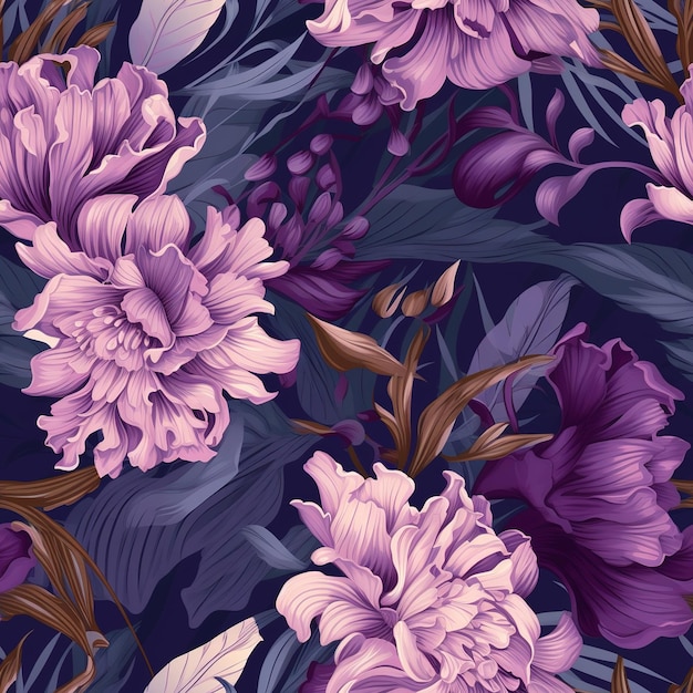 floral seamless pattern illustration