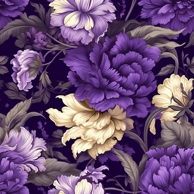 floral seamless pattern illustration