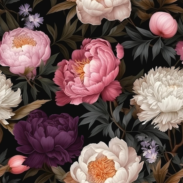 floral seamless pattern illustration