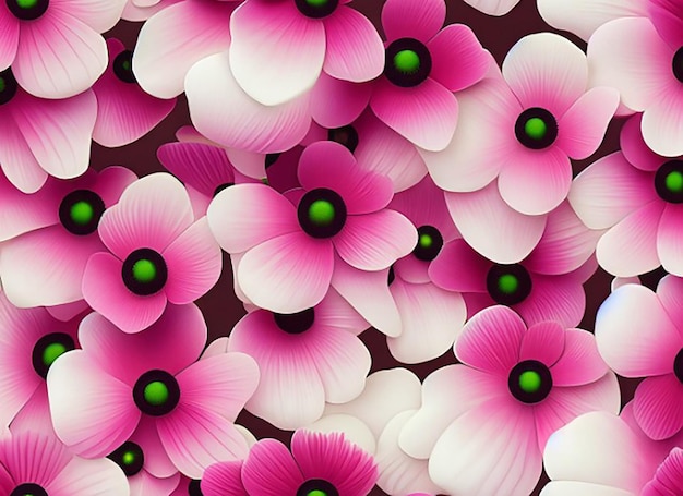 Floral seamless pattern for textile fabric