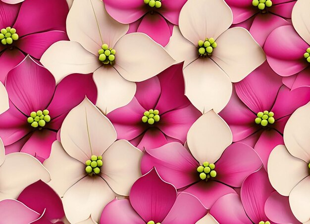 Floral seamless pattern for textile fabric