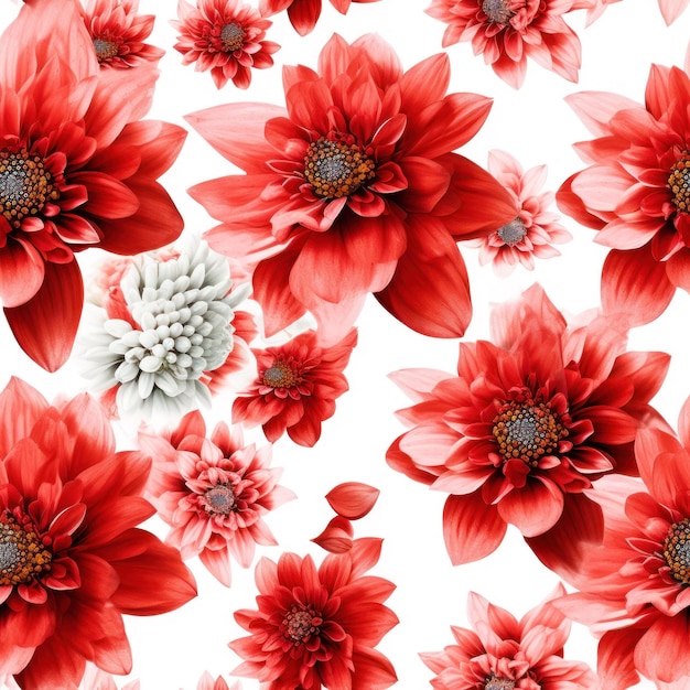花のシームレスなパターン タイル バラ ヒマワリ ライラックの花のパターン