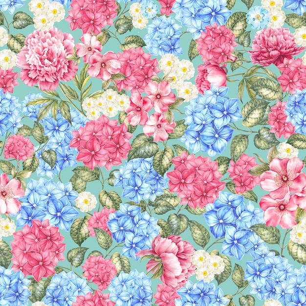 Floral seamless pattern.