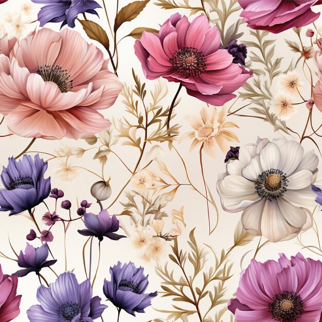 floral seamless pattern