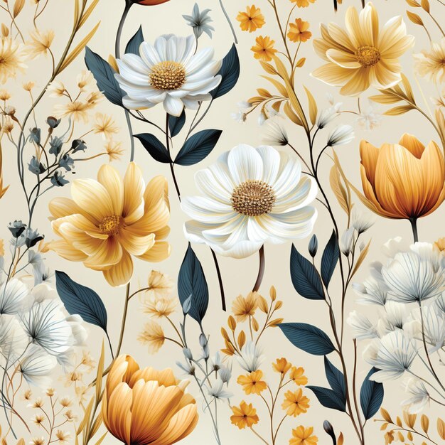 floral seamless pattern