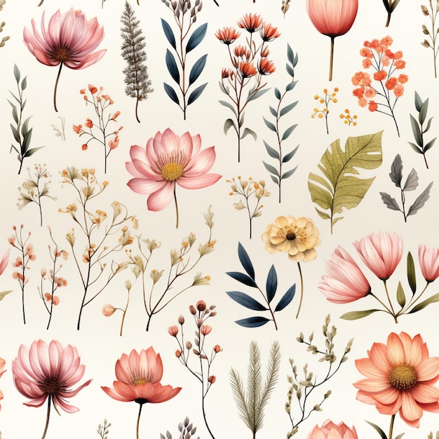 floral seamless pattern