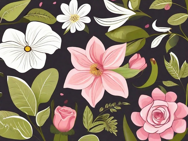 floral seamless pattern