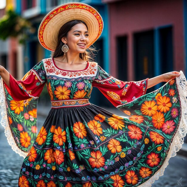 Photo floral splendor in dance