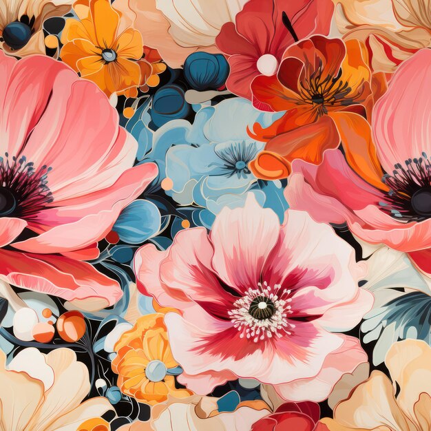 Floral Tapestry Whispers van Colorfield