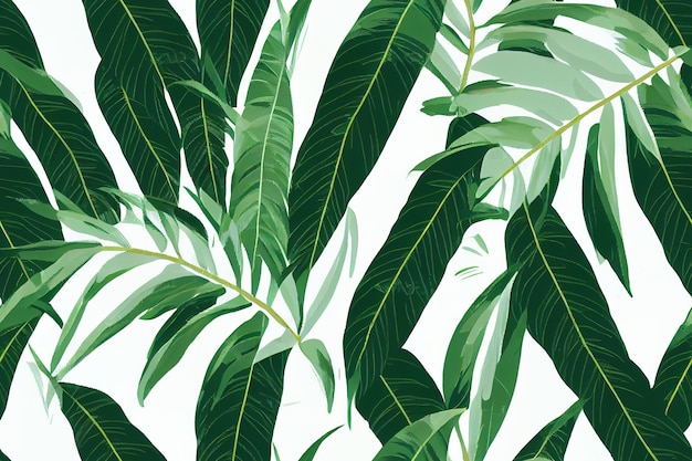 Tropical Leaves Mural Wallpaper | Ever Wallpaper UK