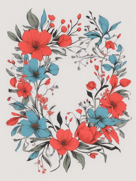 Floral Tshirt design