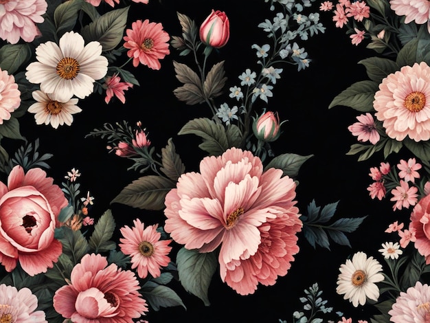 a floral wallpaper by person