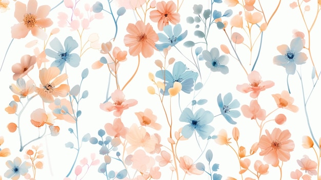 a floral wallpaper by person