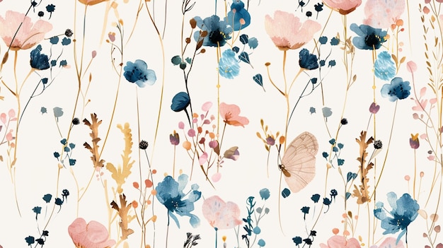 a floral wallpaper by person