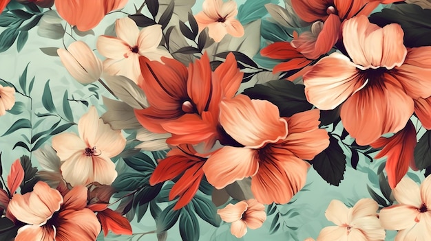 A floral wallpaper that says'flower wall '