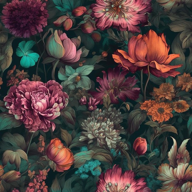 A floral wallpaper that says'peony'on it