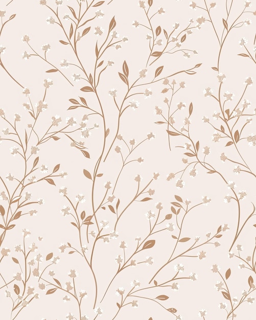 Photo a floral wallpaper with a floral pattern