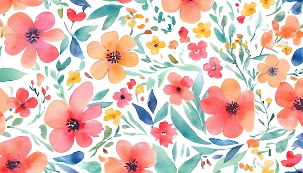 Floral watercolor background