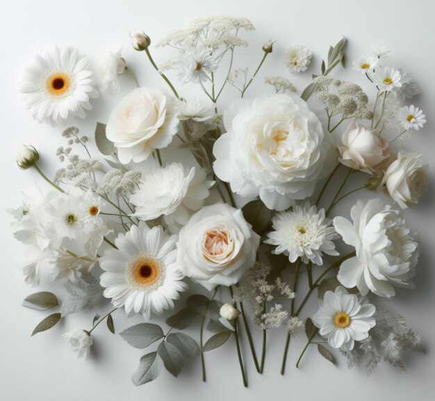 Photo floral white color