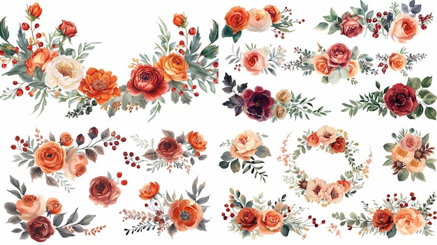 Floral wreath design