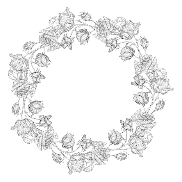 写真 バラの花の花の花輪 バラ ロマンチックな構図