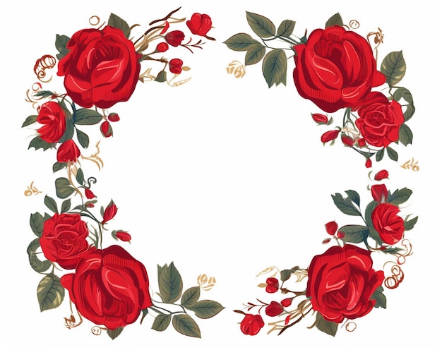 Photo floral wreath vector