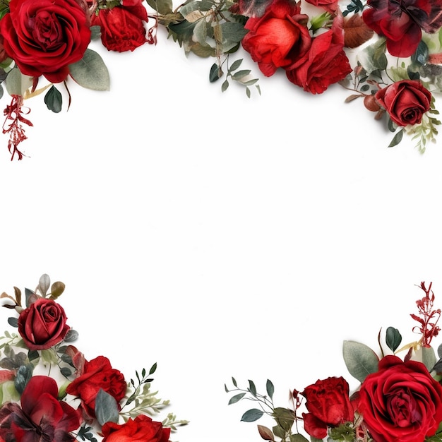 floral wreath vector