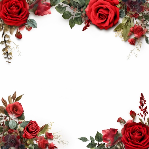 floral wreath vector