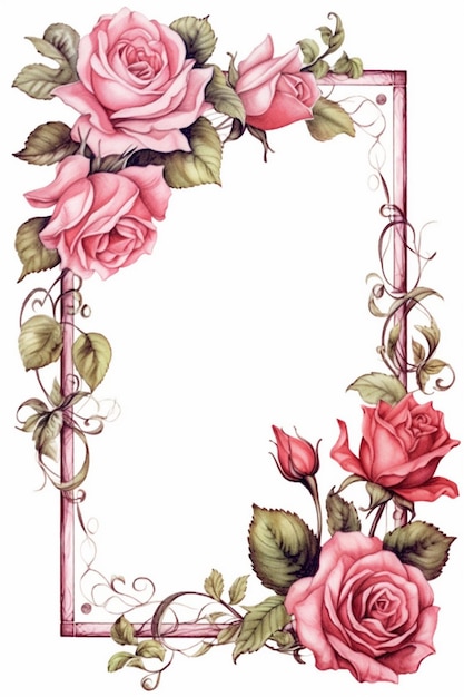 Photo floral wreath vector