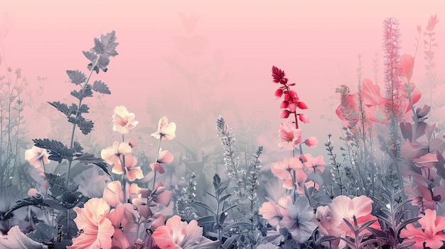 florals and botanicals leaves nature soft colors freshness pastel tones elements plants elegant beautiful cute blossoms spring time