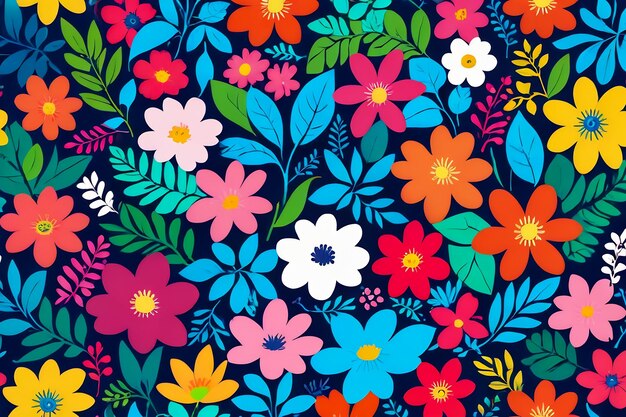 florals and botanicals pattern background abstract flowers