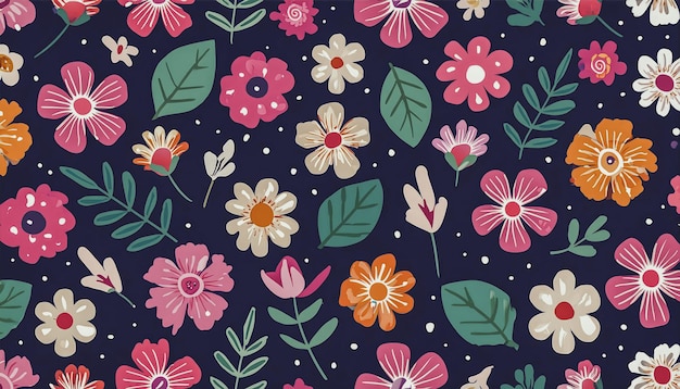 florals and botanicals pattern background abstract flowers