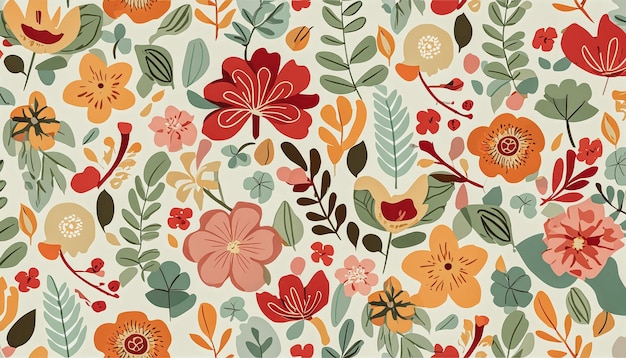 florals and botanicals pattern background abstract flowers