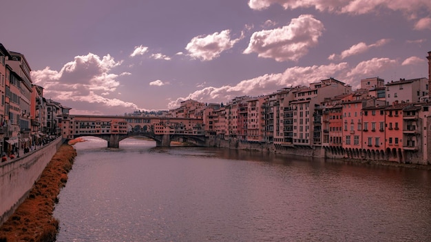 Florence arno rivier en brug