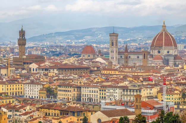 florence dome brunelleschi view from san miniato church