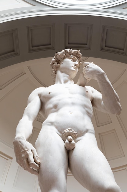 Firenze italia circa agosto 2021 david scultura di michelangelo buonarroti il capolavoro dell'arte rinascimentale