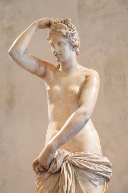 Florence Italy Circa June 2021 statue of Venus ancient Roman sculpture