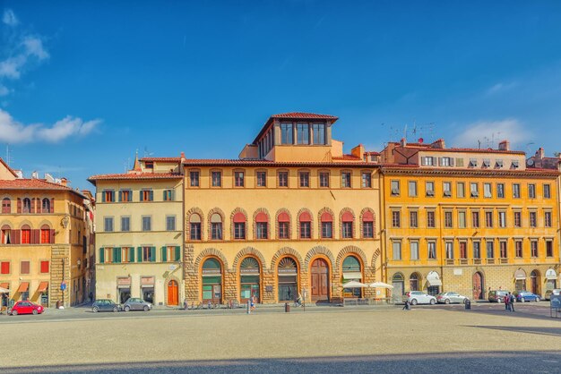 Florence italy may 14 2017 pitti square piazza pitti in florence city of the renaissance on arno river italy