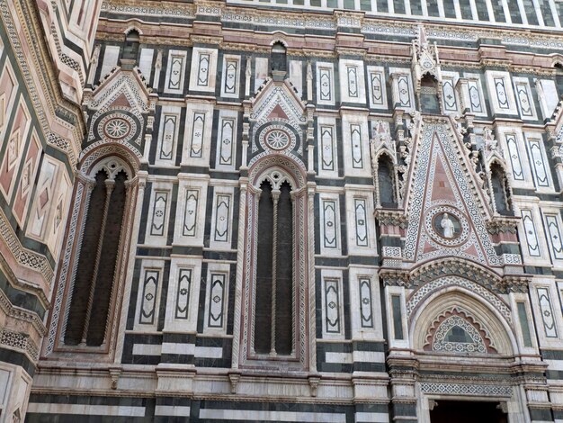 Florence kathedraal Santa Maria dei Fiori Italië detail van beeldhouwwerk