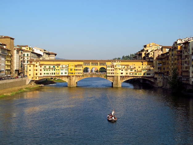 Старый мост Флоренции Понте Веккьо Италия