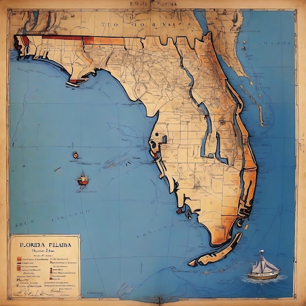 Florida County Map or Florida Map