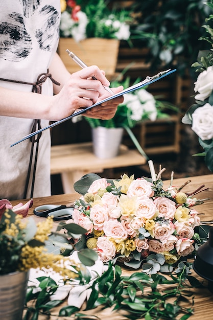 Florist at work