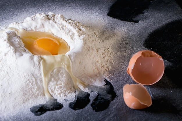 Flour and eggs