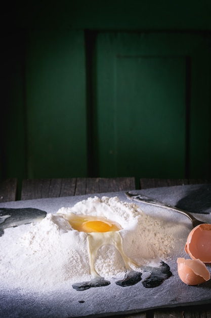 Flour and eggs