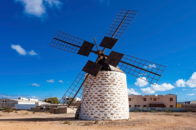 flour mill wind situating in boxes of Morales