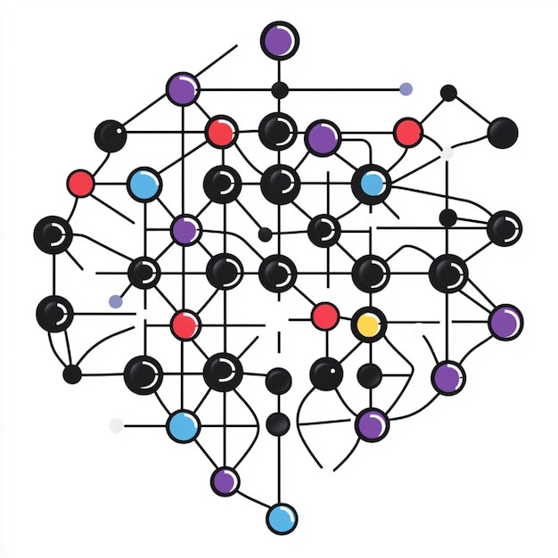 A flow diagram of a neural network used in data mining for deep ...