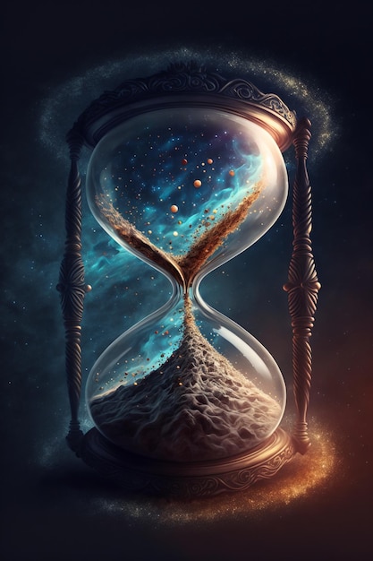 The flow of time and space in an infinite universe