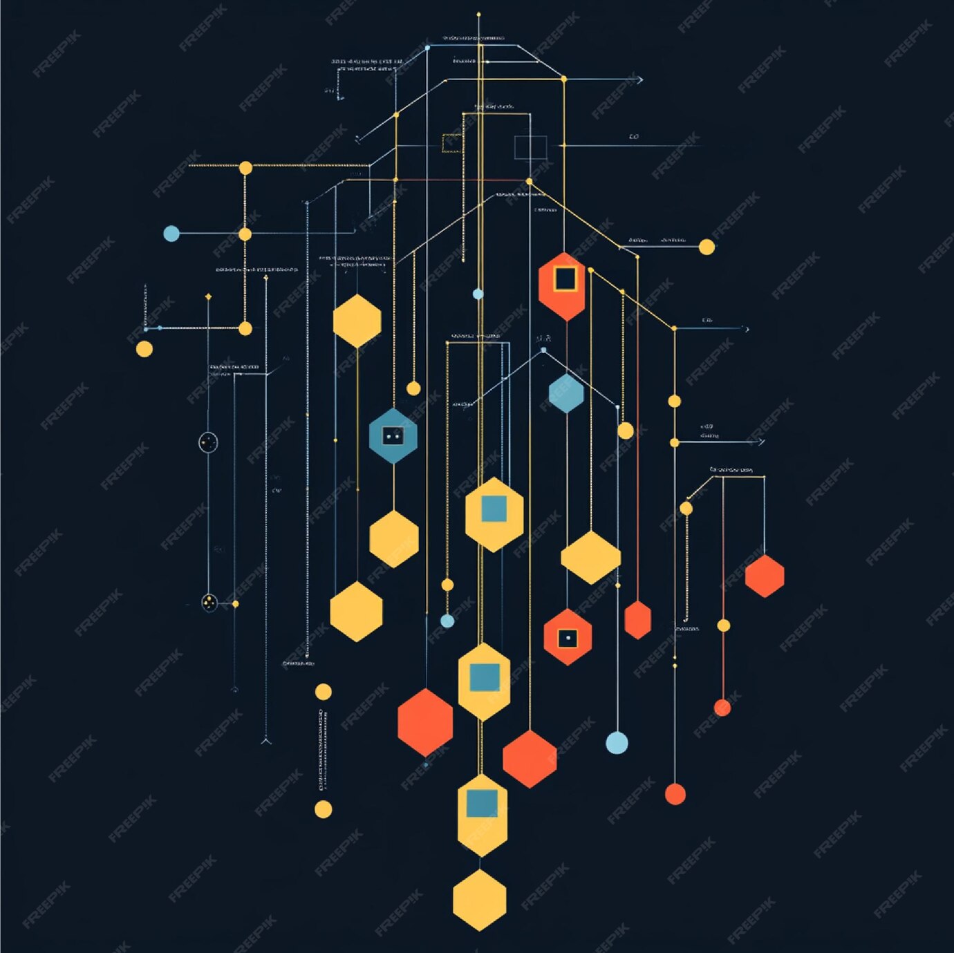 A flowchart representing the quicksort algorithm breaking down the ...