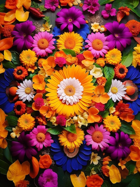 A flower arrangement in a flower shop in amsterdam