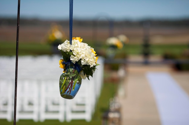 Flower arrangement for wedding